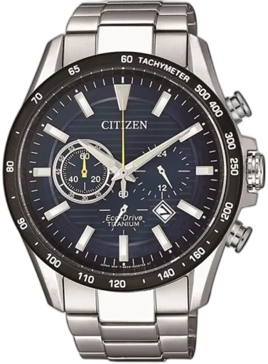 Sportowy zegarek męski Citizen CB5880-54L z radiową synchronizacją czasu, zasilaniem solarnym i niebieską tarczą – funkcjonalny model idealny na prezent dla mężczyzny