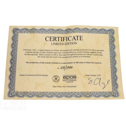 EPOS PASSION POLAND LIMITED EDITION 3501.142.90.96.25 - obrazek 6