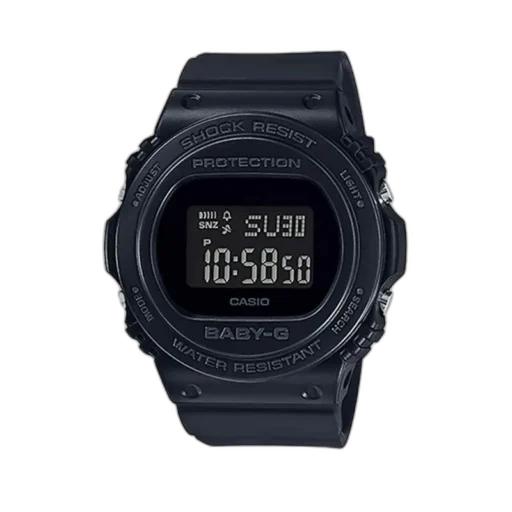 Casio BABY-G BGD-570-1 – sportowy zegarek damski o wzmocnionej konstrukcji, wodoodporny do 200 m, wyposażony w funkcję alarmu, timera i podświetlenie. Idealny na co dzień i do aktywnego stylu życia.