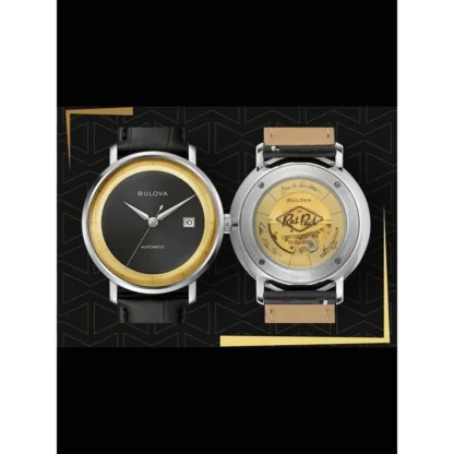 BULOVA ARCHIVE SERIES RAT PACK "FRANK SINATRA" AUTOMATIC 40mm 96B406 - obrazek 3