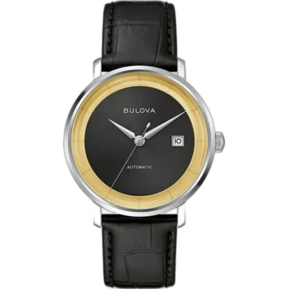 Zegarek Bulova Archive Series Rat Pack Frank Sinatra 96B406 to elegancka propozycja łącząca klasyczny design z nowoczesnymi technologiami. Jego unikalna tarcza w kolorze czarnym z subtelnym akcentem w kolorze złotym oraz skórzany pasek tworzą ponadczasowy wygląd, idealny do formalnych stylizacji. Wyposażony w mechanizm automatyczny, ten model jest nie tylko piękny, ale i niezwykle funkcjonalny. Jest to doskonały wybór dla osób szukających elegancji oraz jakości w jednym.