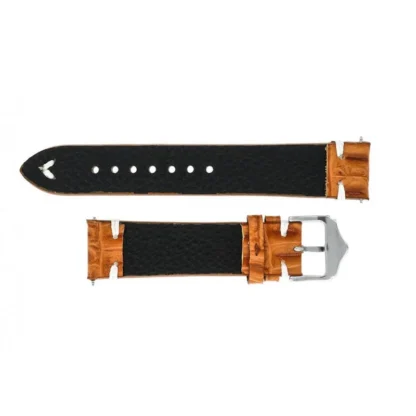 PASEK SKÓRZANY KZE04 BRĄZOWY 20MM - obrazek 2