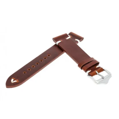 PASEK SKÓRZANY KZHD13 CIEMNY BRĄZ 20MM - obrazek 4