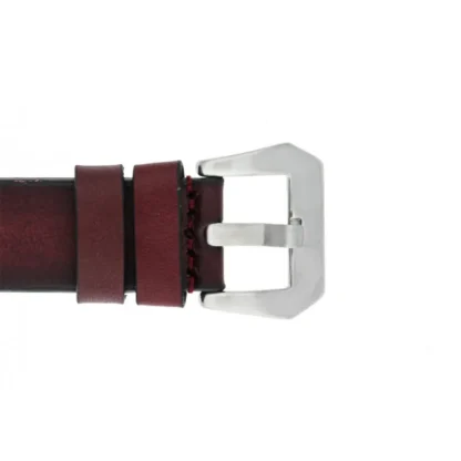 PASEK SKÓRZANY KZTS01 WIŚNIA 20MM - obrazek 2