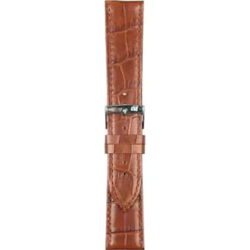 Jasnobrązowy pasek skórzany Morellato Bolle 20mm łączy elegancję z wyrazistym stylem. Wykonany z wysokiej jakości skóry naturalnej tłoczonej na wzór krokodyla, prezentuje się klasycznie i luksusowo. Błyszczące wykończenie oraz dopasowane kolorystycznie przeszycia podkreślają jego szlachetny charakter. Pasek wyposażono w stalową klamrę sygnowaną logo Morellato. To doskonały wybór do zegarków garniturowych i klasycznych modeli.