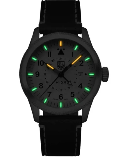 Luminox XA.9527 Mens Watch P-38 Air Pilot GMT 42mm 100M - obrazek 11