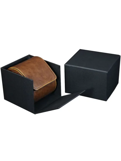 ETUI PODRÓŻNE NA 1 ZEGAREK ROTHENSCHILD RS-3621-1DBR BRĄZOWE - obrazek 6