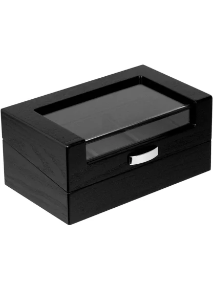 PUDEŁKO NA 3 ZEGARKI ROTHENSCHILD RS-2375-3-OAK CZARNE - obrazek 6